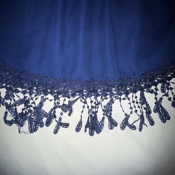 Foreign Exchange Blue Off Shoulder Top - Picture 2 of 3